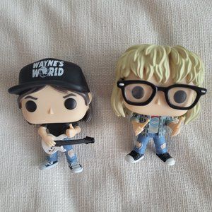Wayne's World (Wayne and Garth) Funko Pop Set (No Box)